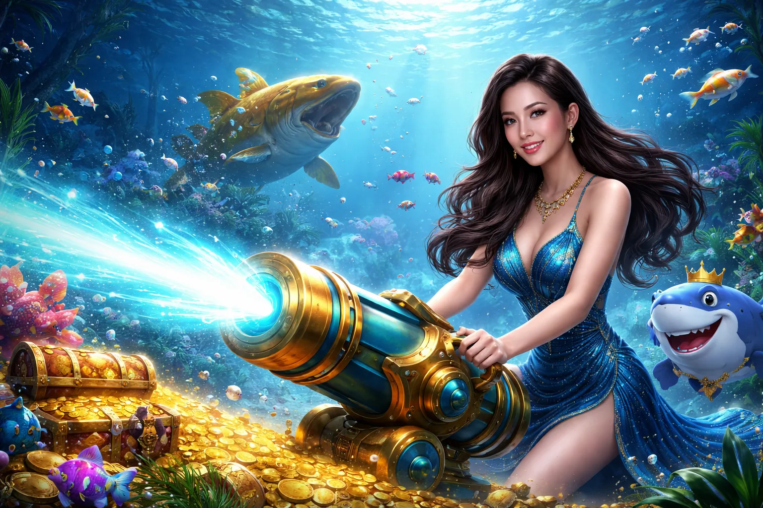 Người chơi bắn cá đại dương sôi động tại ae888 đã gà